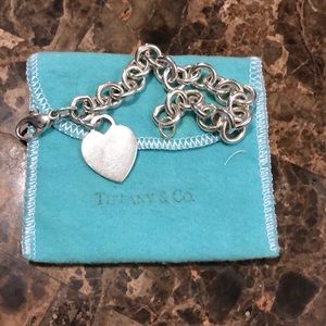 Tiffany & Co heart tag chain bracelet